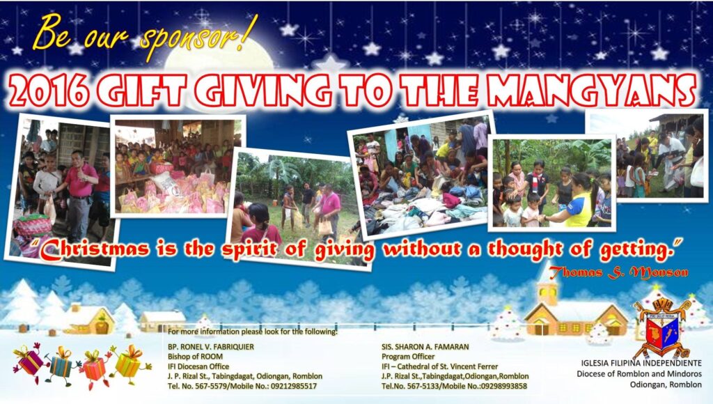Gift Giving to the Mangyans