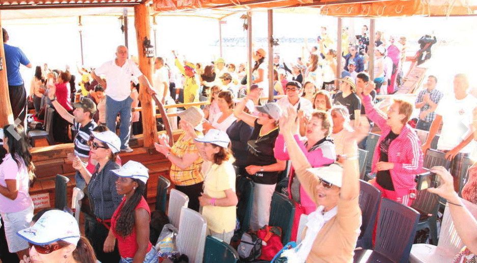 Activities during the Sea of Galilee Cruise